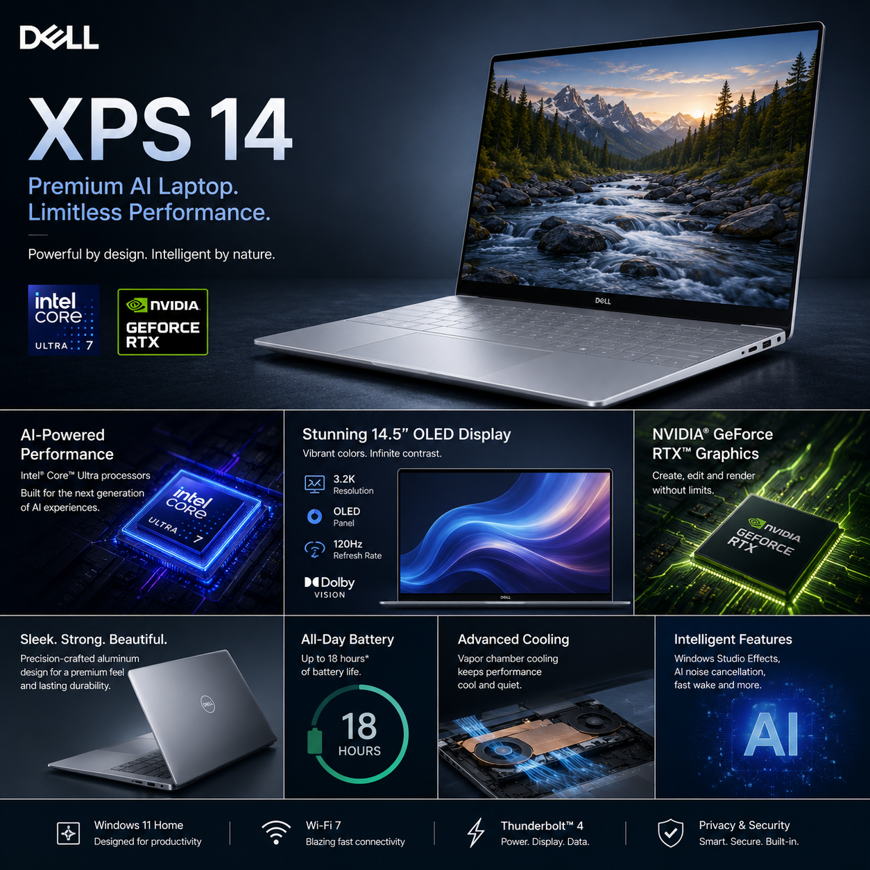 Dell XPS 14 Review (2026): Premium AI Laptop with Intel Core Ultra, OLED Display & RTX Graphics