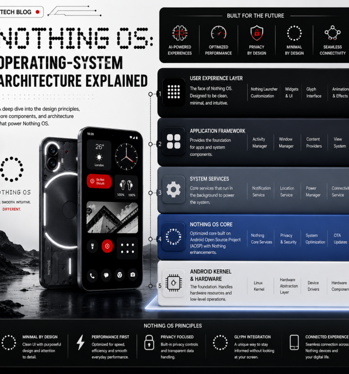 Nothing OS: Operating-System Architecture Explained — Android Foundation, Glyph Interface, AI and Connected Devices